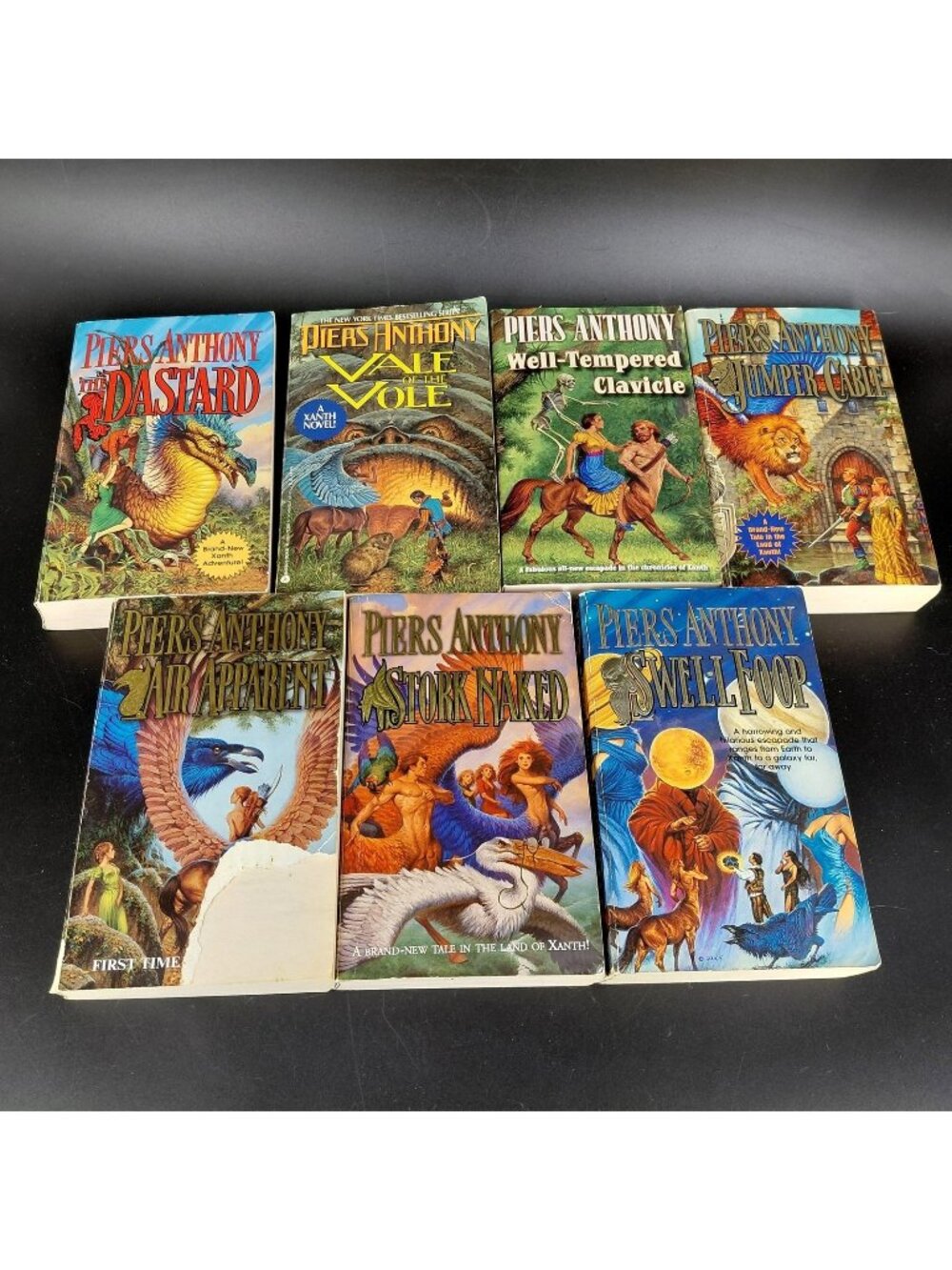 Xanth Novels Lot 7 Piers Anthony Tor Paperback Fantasy Humor Magic Series